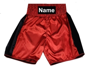 Personalized Boxing Shorts : KNBSH-033-Red